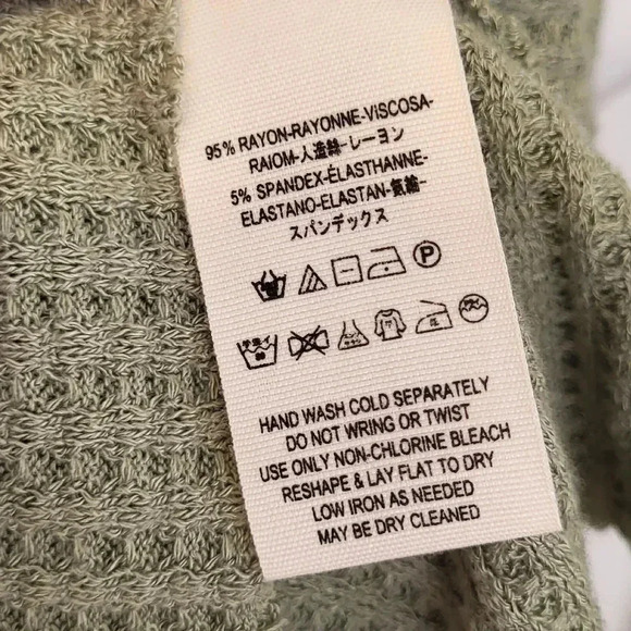 Free People We the Free Swing It Cowl Neck Sleeveless Waffle Knit Tank Top(XS) - Picture 10 of 11